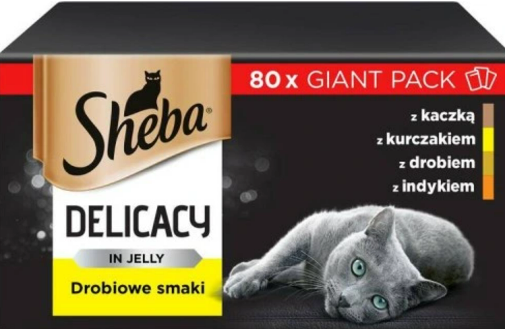 Sheba Selection In Sauce Smaki Drobiowe W Sosie 40X85G-4