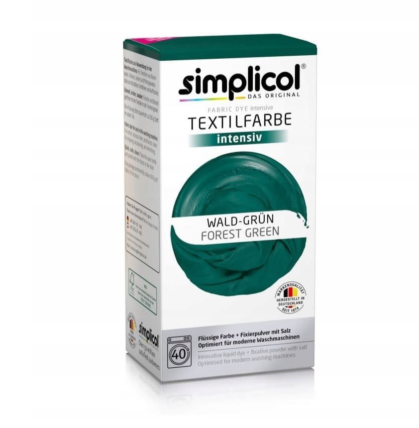 Simplicol Intensiv Barwnik Do Tkanin 560g Leśna Zieleń