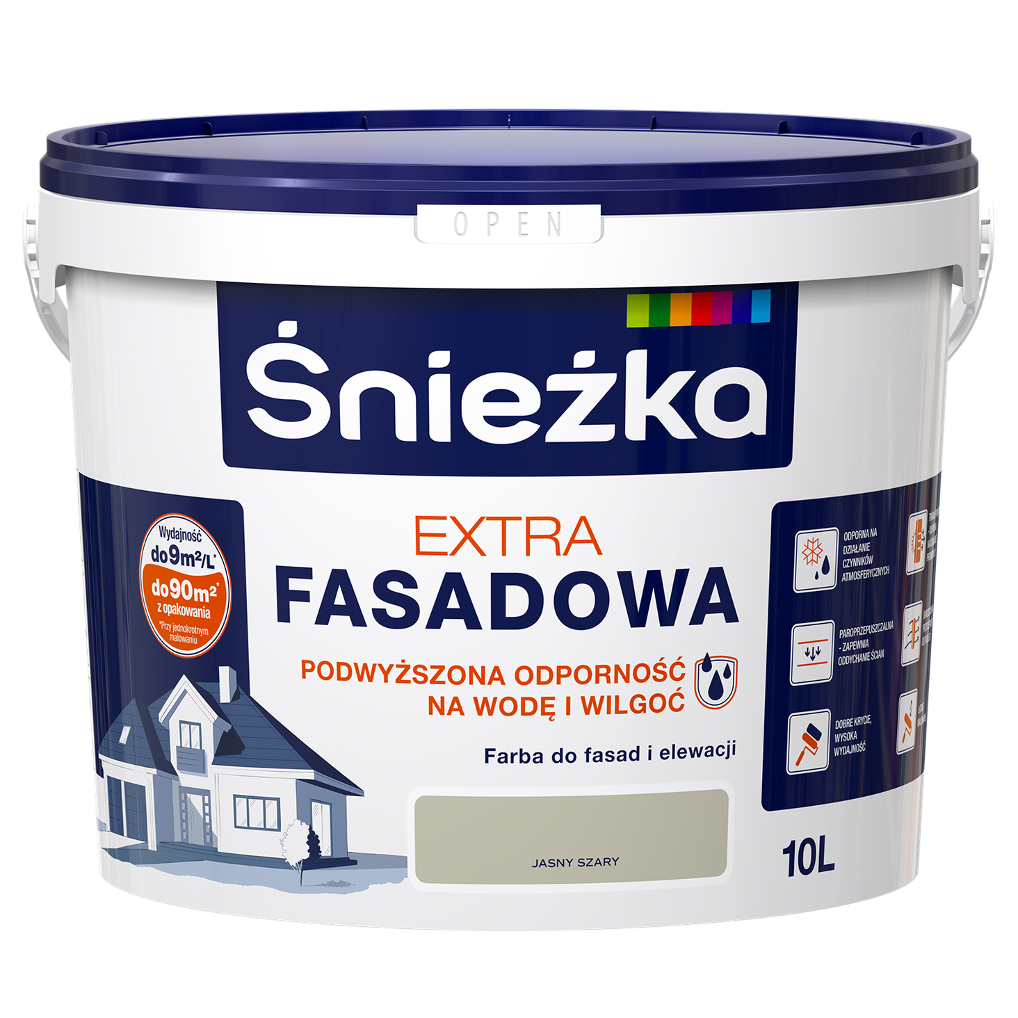 śnieżka extra fasadowa jasny szary