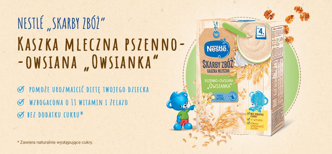 Nestle Skarby Zb Kaszka Mleczna Pszenno Owsiana Owsianka Dla