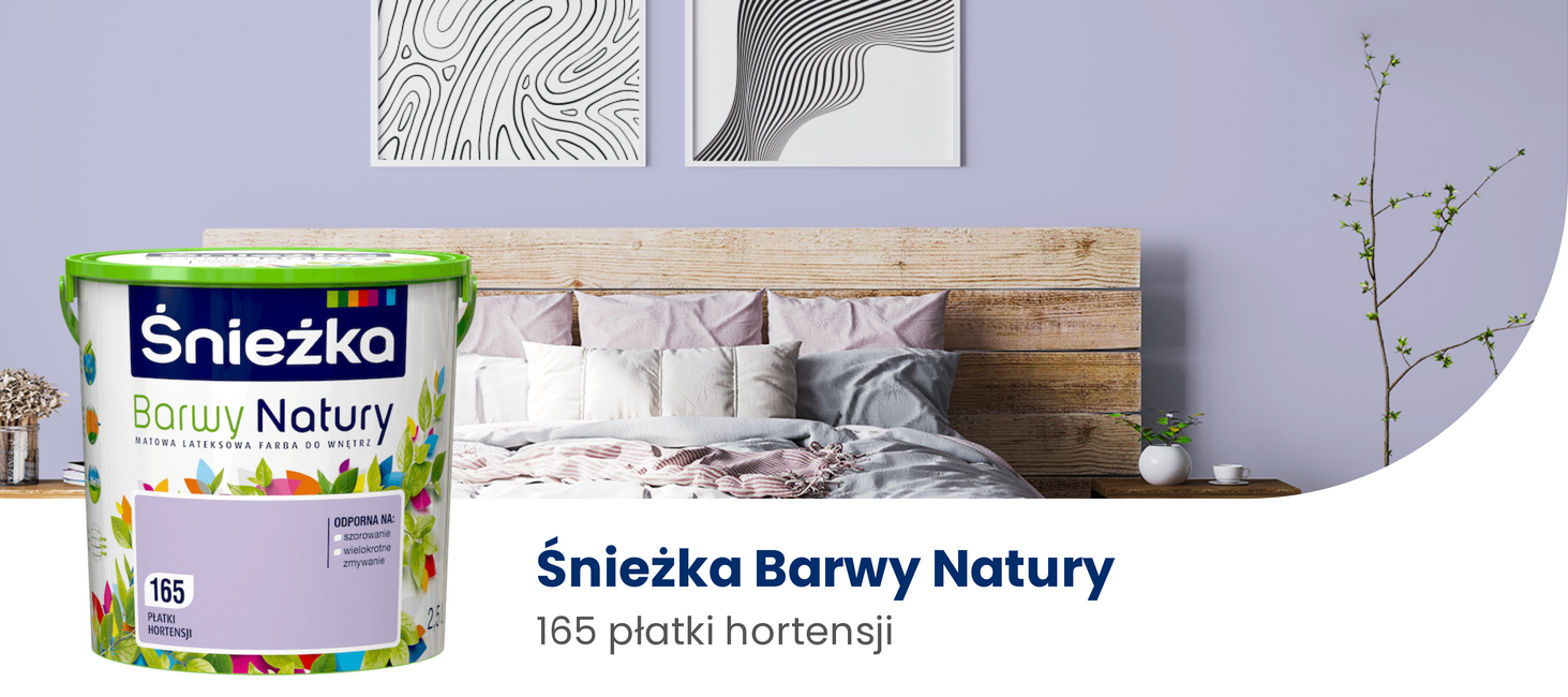 śnieżka barwy natury 165 Płatki Hortensji 2,5L