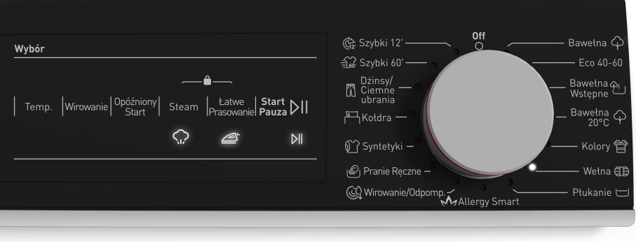 15 automatycznych programów prania