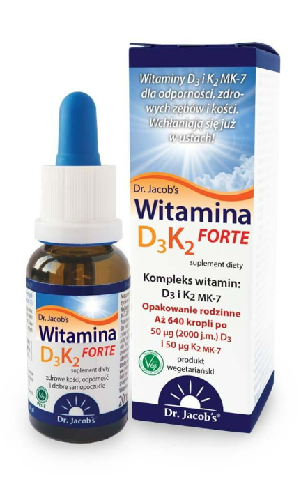 Dr. Jacob’s Witamina D3 K2 FORTE krople 20 ml 2