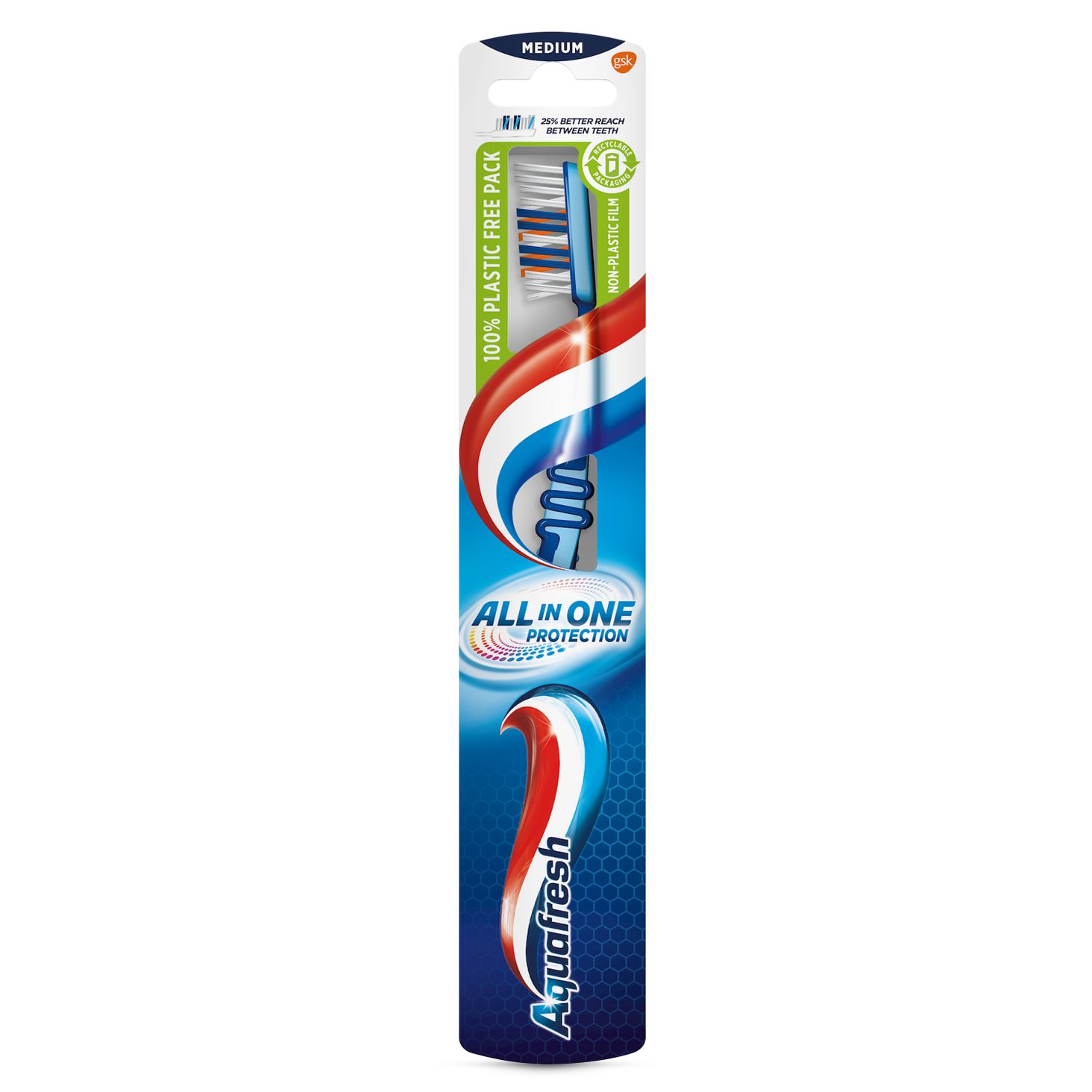 Aquafresh All In One Protection Medium szczoteczka - 1