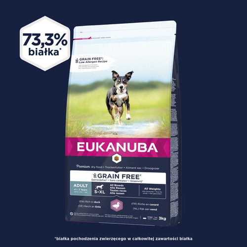 Eukanuba Grain Free Kaczka 3kg