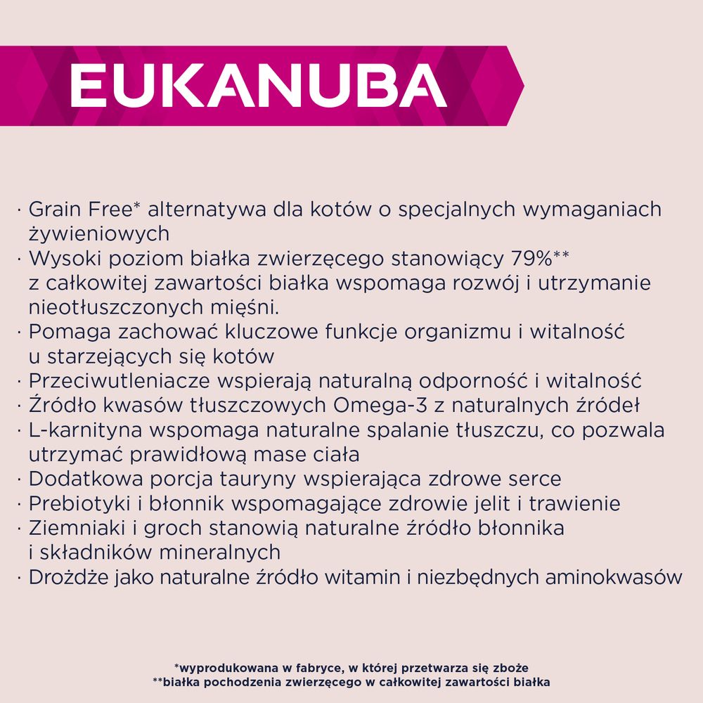eukanuba Zalety karmy