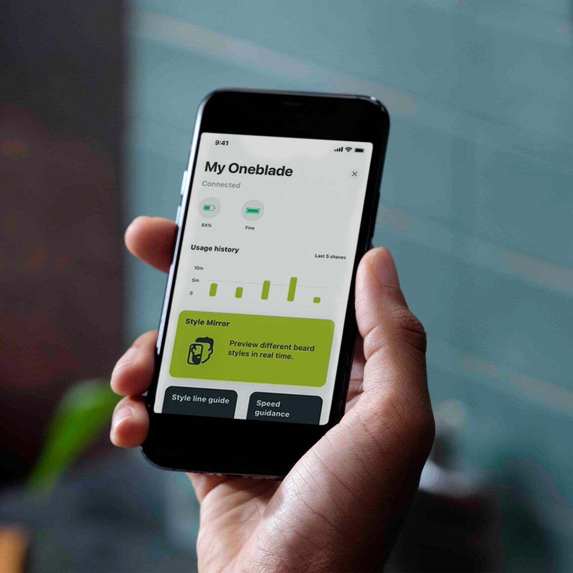 OneBlade 360 Bluetooth i aplikacja AR Twarz QP4530/30 - 9