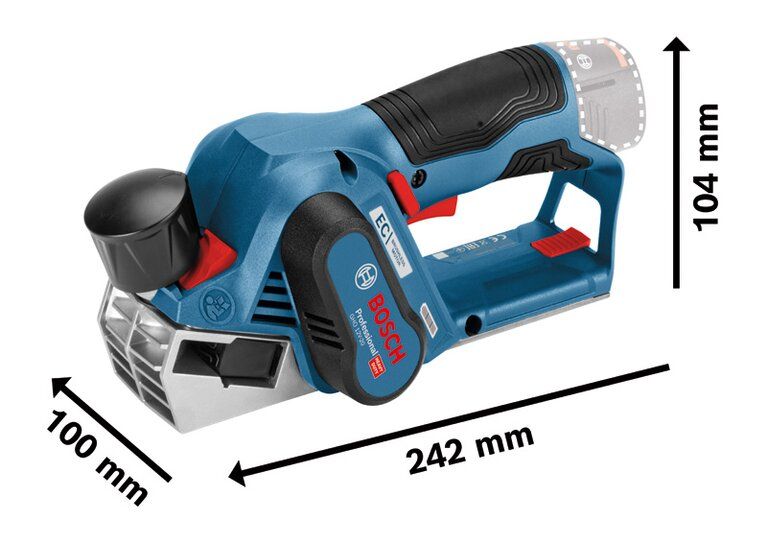 Bosch GHO 12V-20 Professional wymiary