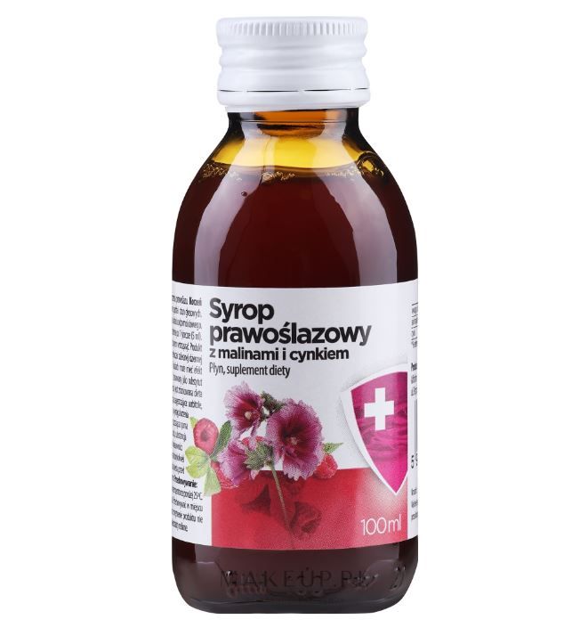 Aflofarm Syrop Prawoślazowy z Malinami i Cynkiem 100ml