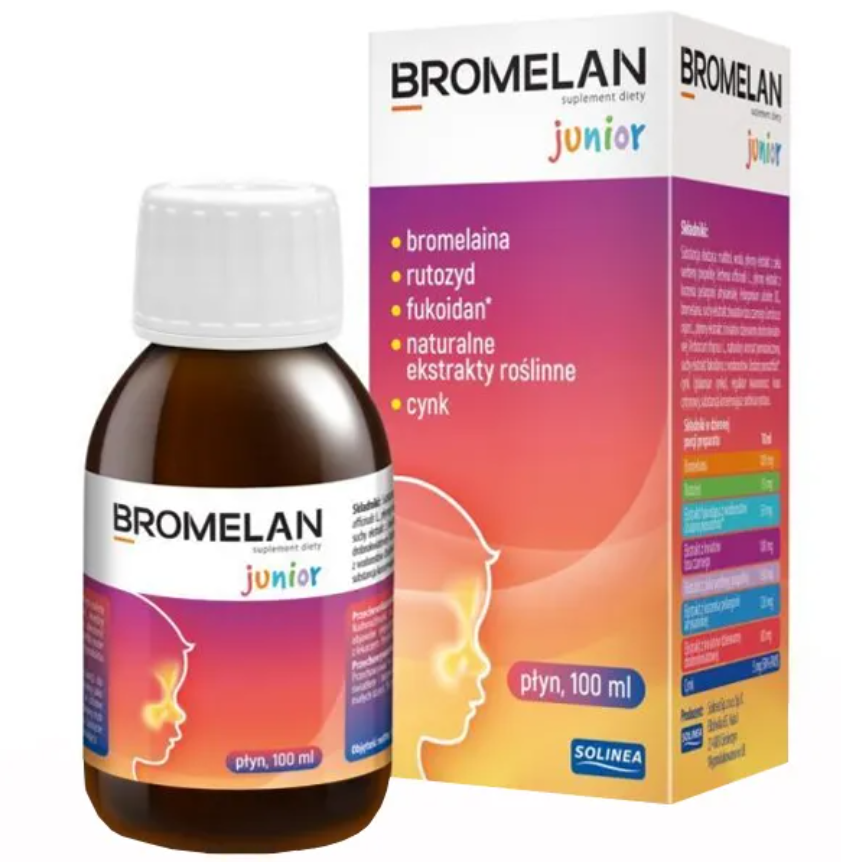 Bromelan Junior 100ml Opinie I Ceny Na Ceneo Pl