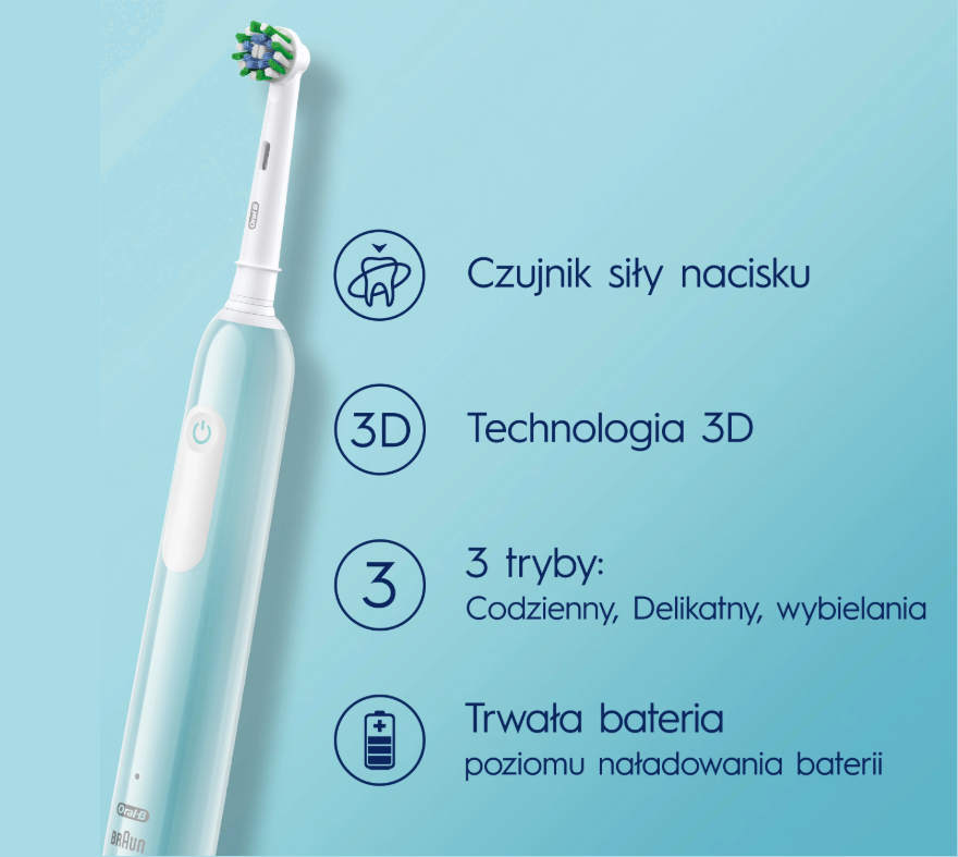 Oral-B Pro Series 1 Caribbean Blue Cross Action_2