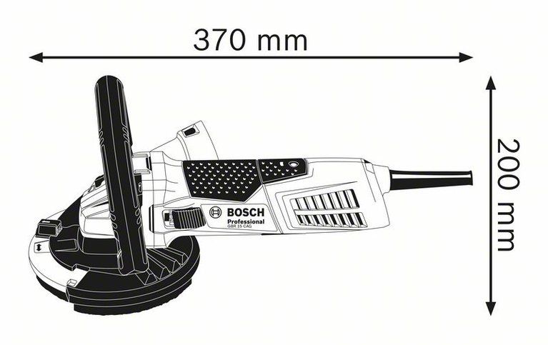 Bosch GBR 15 CAG Professional wymiary