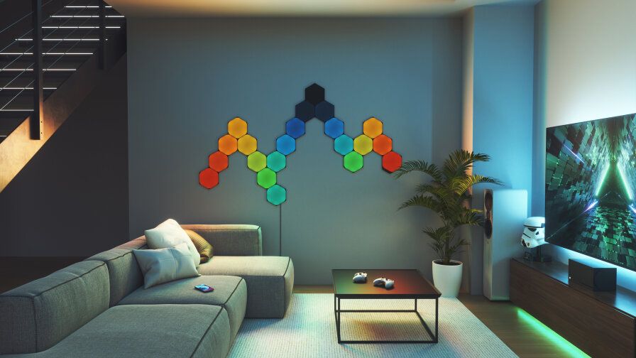 Nanoleaf aranżacja studio