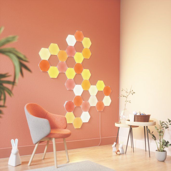 Nanoleaf aranżacja pomarańcze