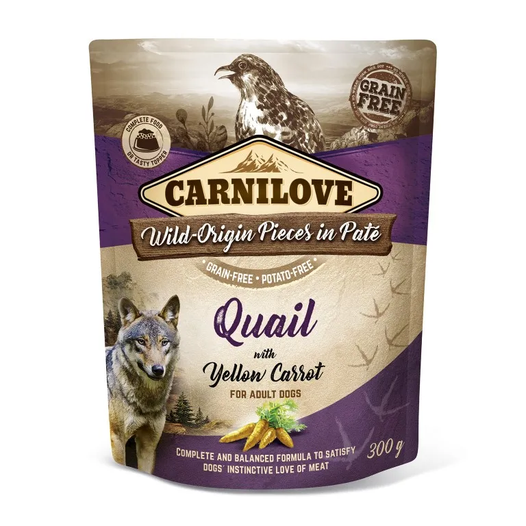 Carnilove Dog Pouch Quail&Yellow Carrot produkt