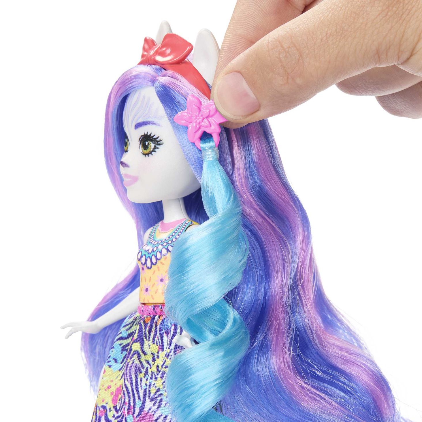 Enchantimals Zebra Lalka Deluxe Zestaw z małą 1