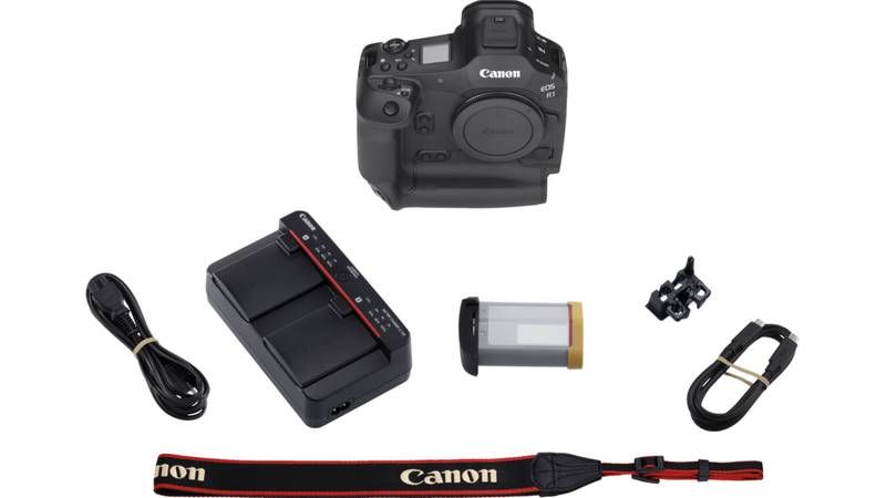 Canon EOS R1 camera zawartość zestawu