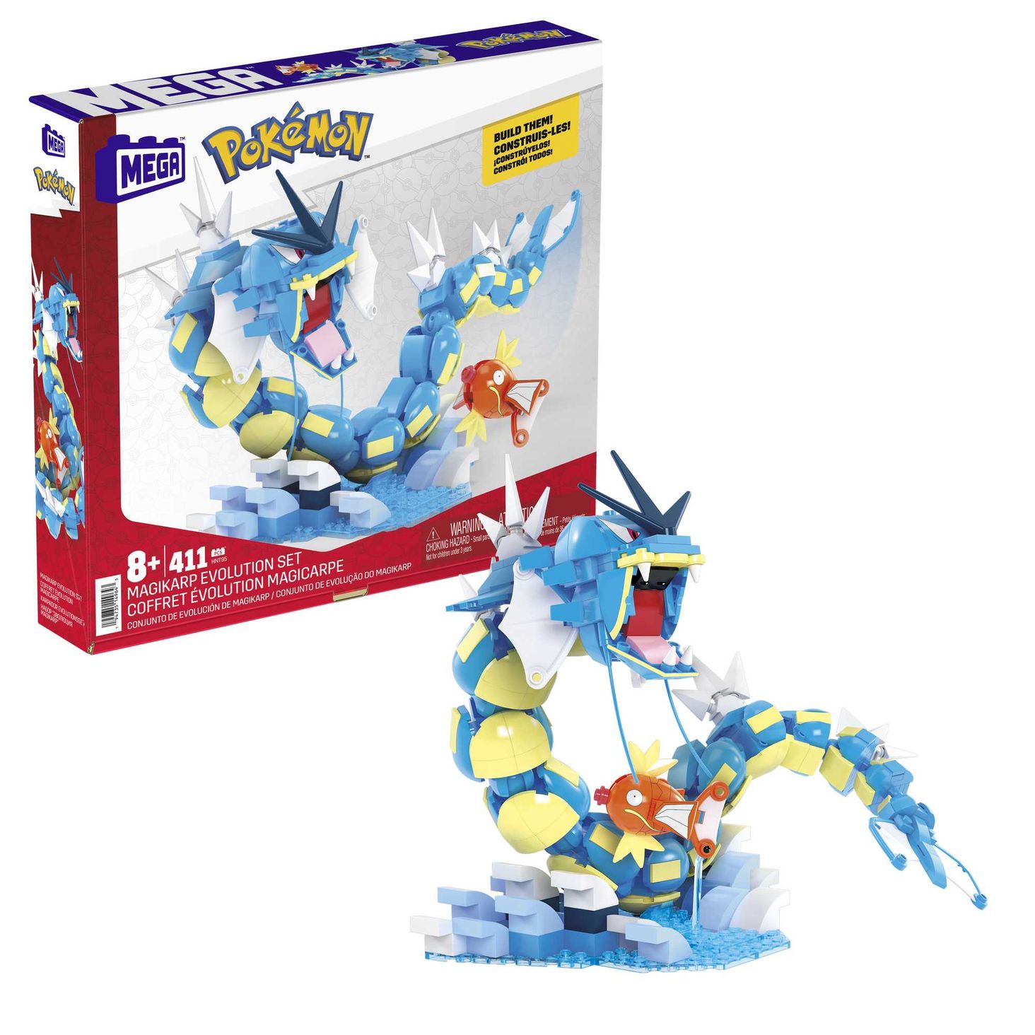 MEGA™ Pokémon™ Ewolucja Magikarpa Zestaw klocków 2