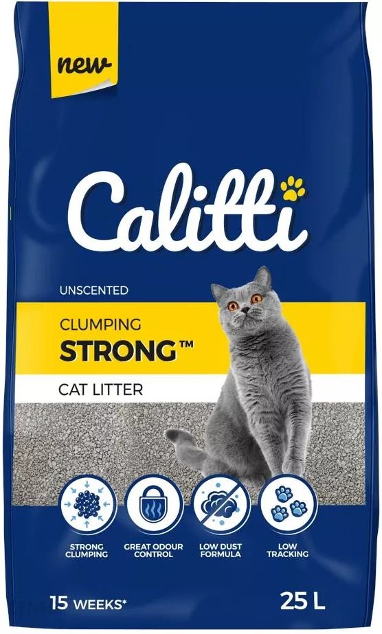Calitti Strong Unscented Żwirek Bentonitowy Bezzapachowy