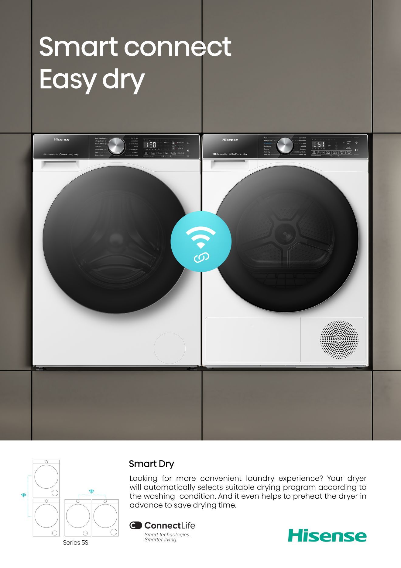 Hisense suszarka connectlife smart dry