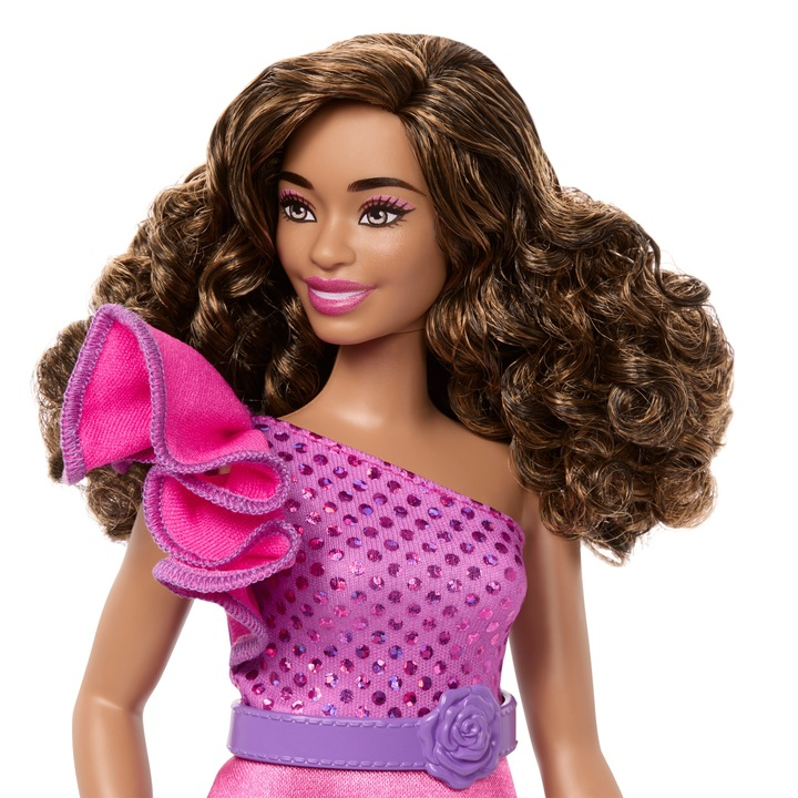 Mattel brązowe włosy są ułożone w loczki