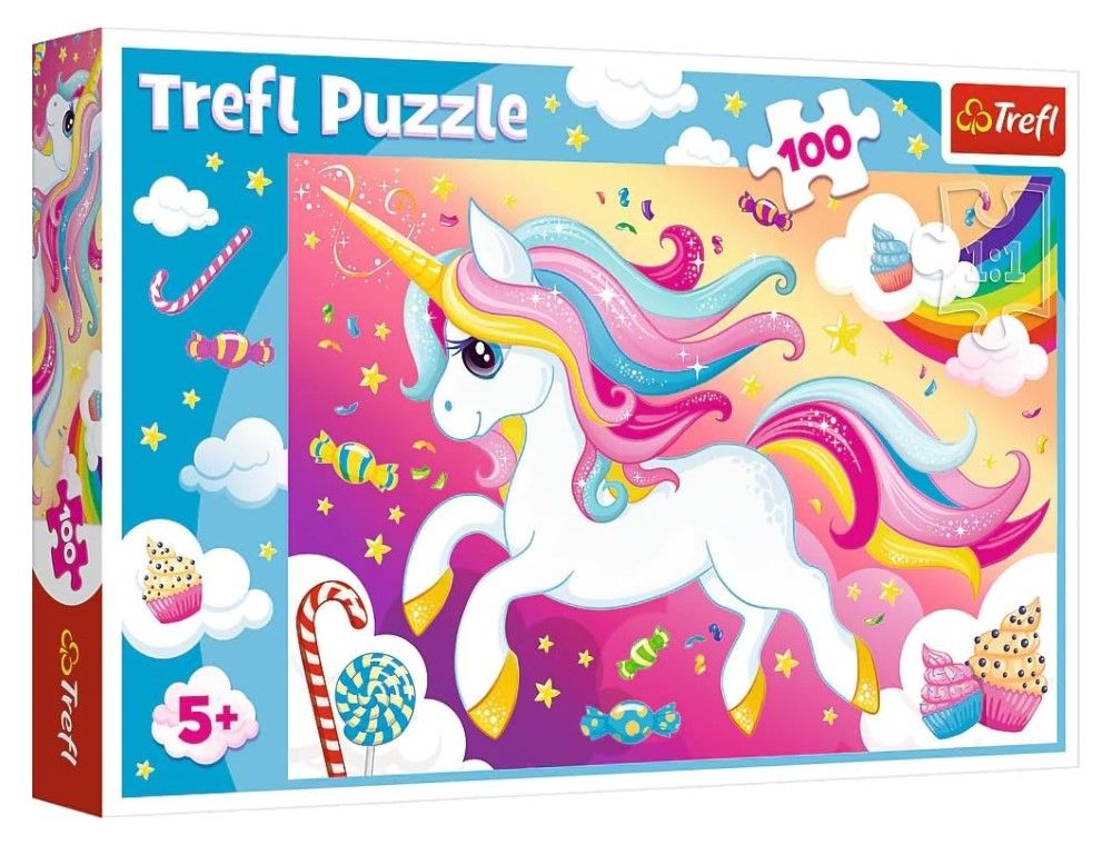 Trefl Puzzle 100el. Piękny jednorożec 16386