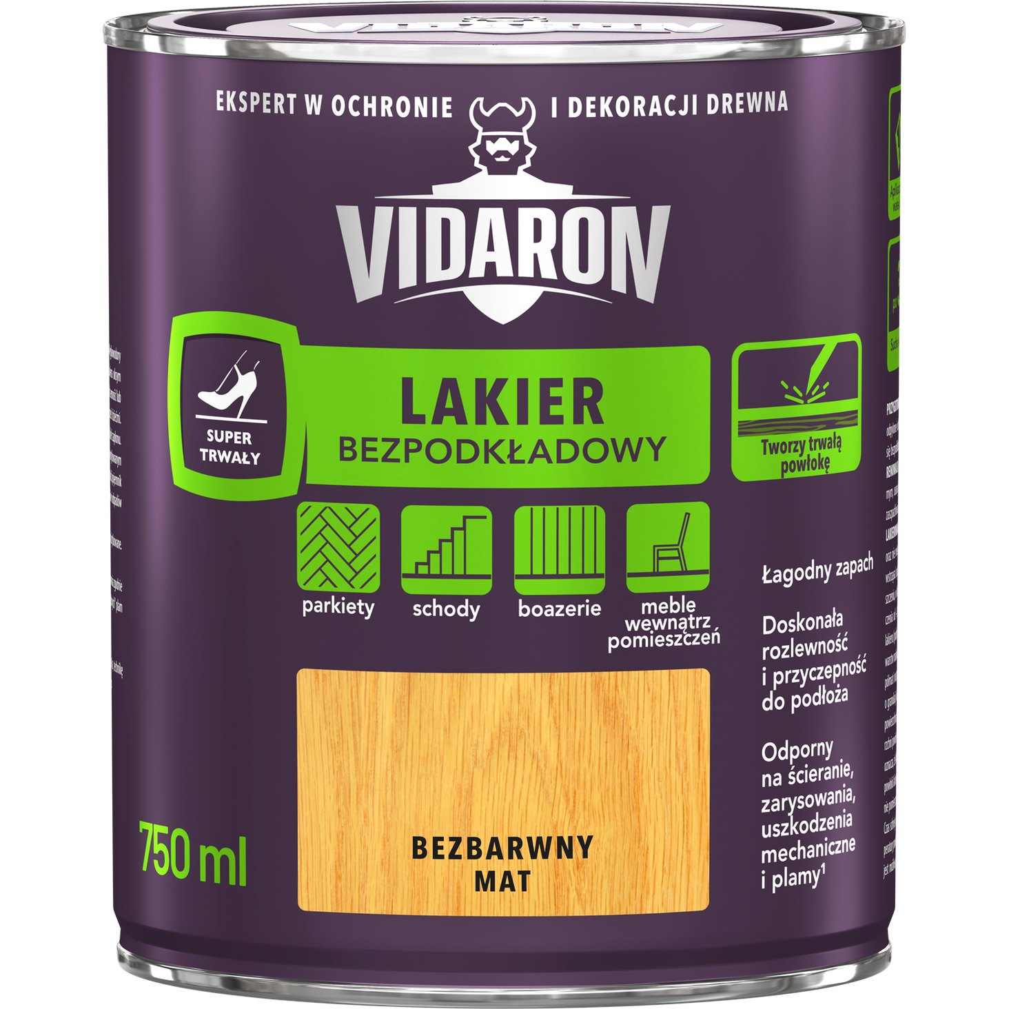 Vidaron Lakier Bezpodkładowy wysoki mat 0,75