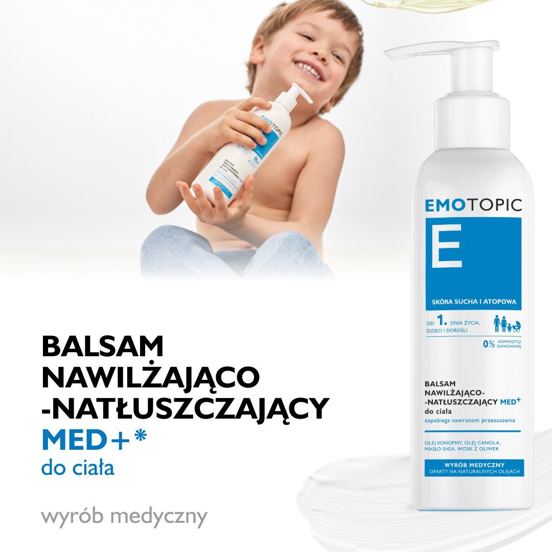 EMOTOPIC BALSAM NAWILŻAJĄCO-NATŁUSZCZAJĄCY MED+