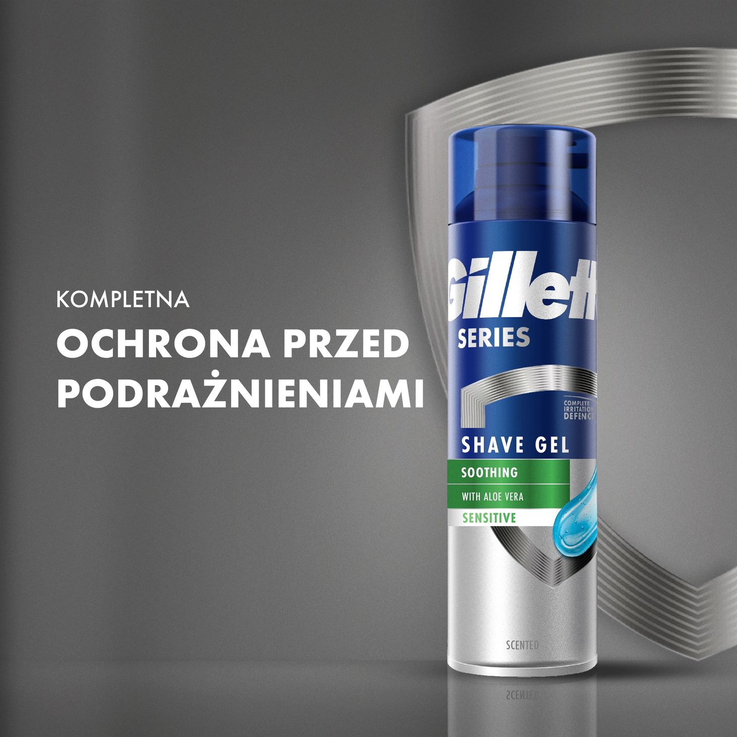 Gillette Żel Do Golenia Z Aloesem 200ml zdj produktu 2