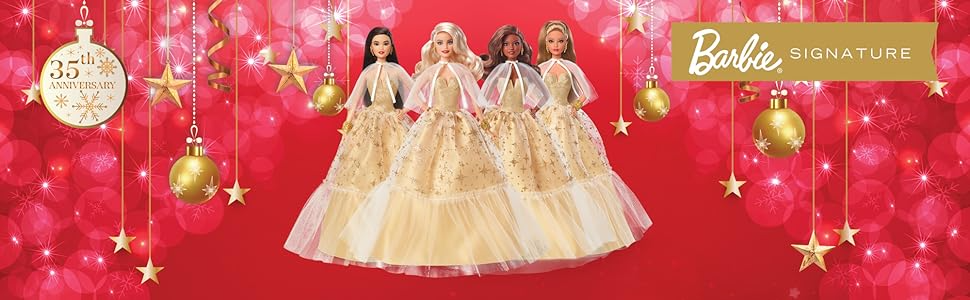 Barbie Signature Lalka świąteczna bottom