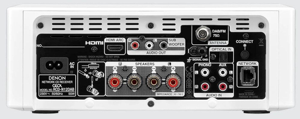 Denon RCD-N12 DAB (RCDN-12 DAB) Biały zdj7