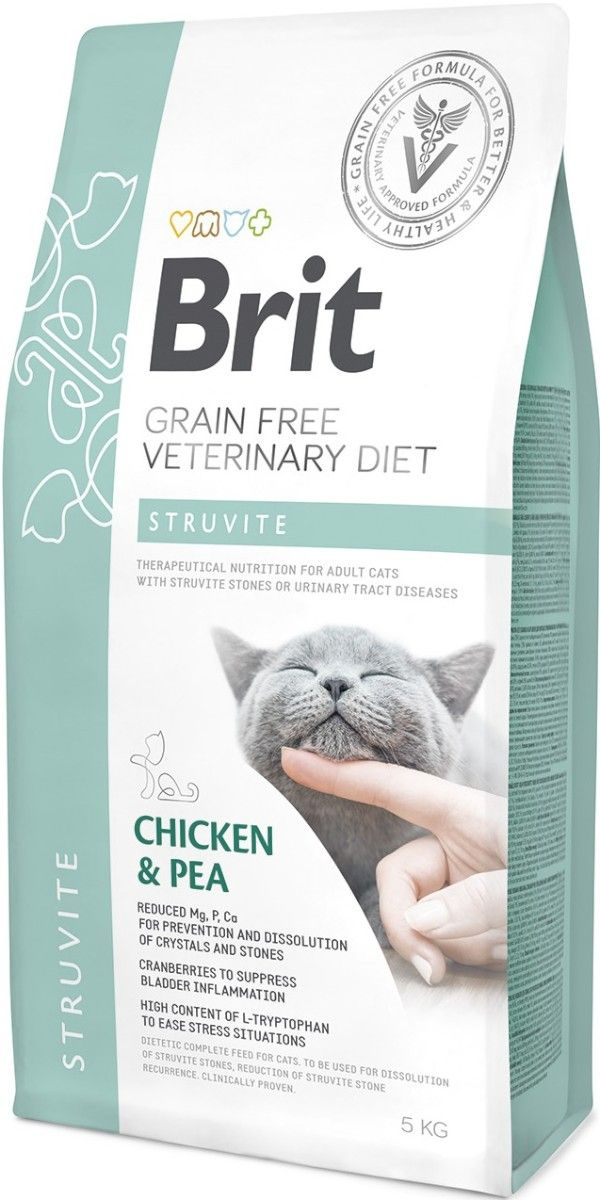 Brit Veterinary Diet Struvite Chicken&Pea 5Kg