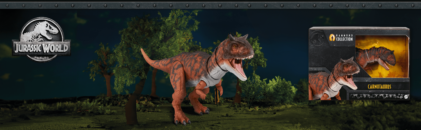 Jurassic World Kolekcja Hammonda Karnotaur Duży dinozaur2