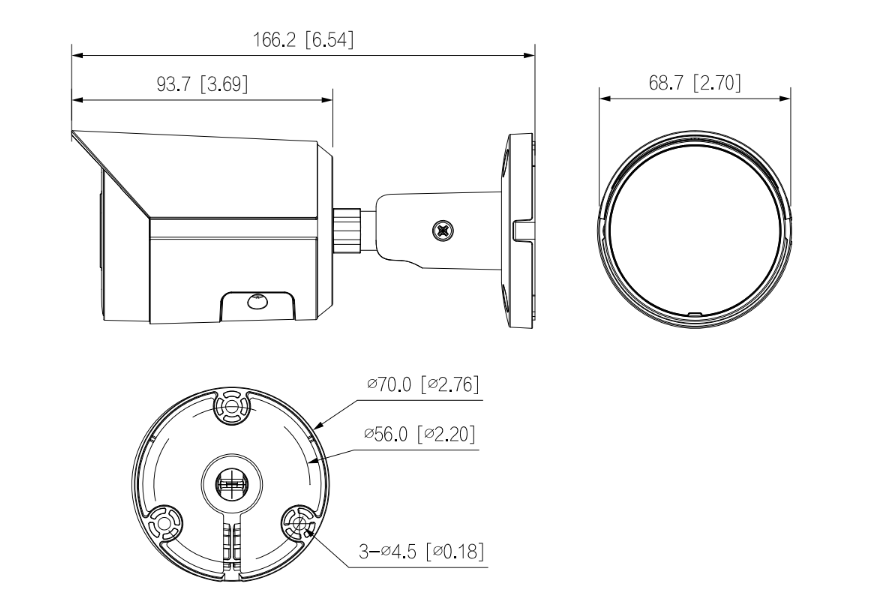 Dahua Wymiary/rysunek techniczny