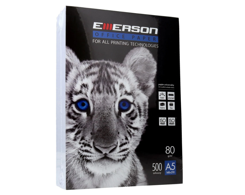 Emerson Papier Ksero Biały A5 80G Ryza 500 Arkuszy_1