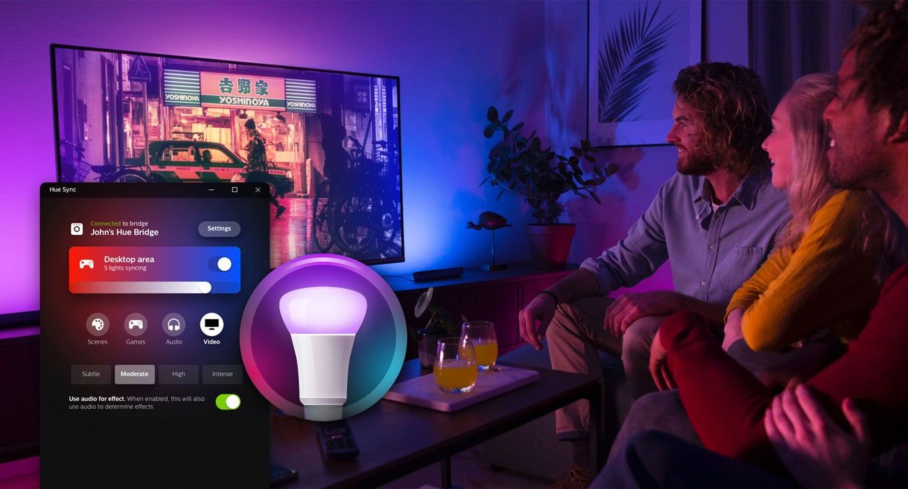 Philips Hue White Lampa Play biała mostek - 2