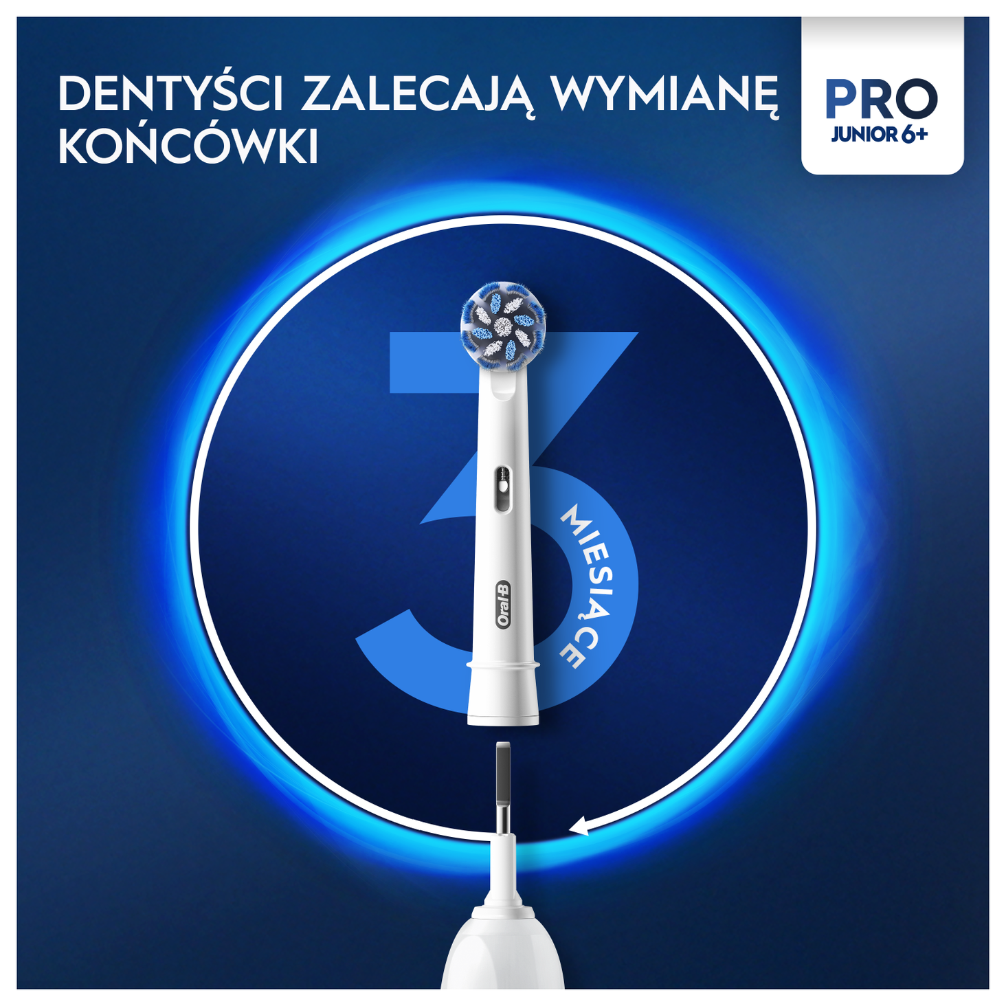 Oral-B Pro Junior Kraina Lodu czarny zdj produktu 4
