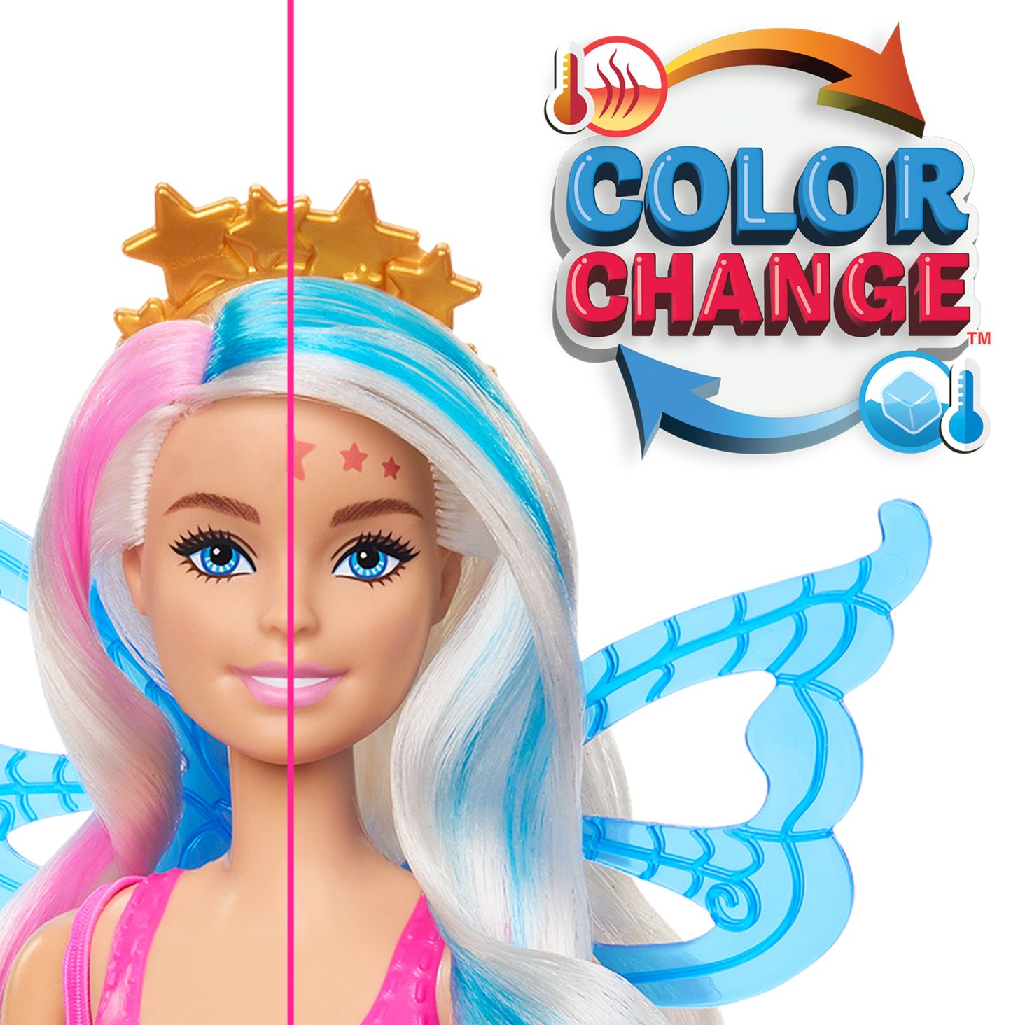 Barbie Color Reveal Lalka Seria Galaktyczna Tęcza 3