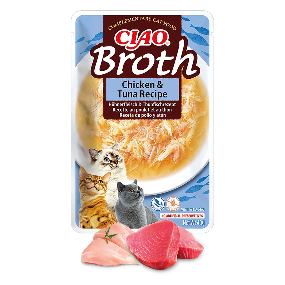 Inaba Ciao Broth Chicken With Tuna Recipe 40g