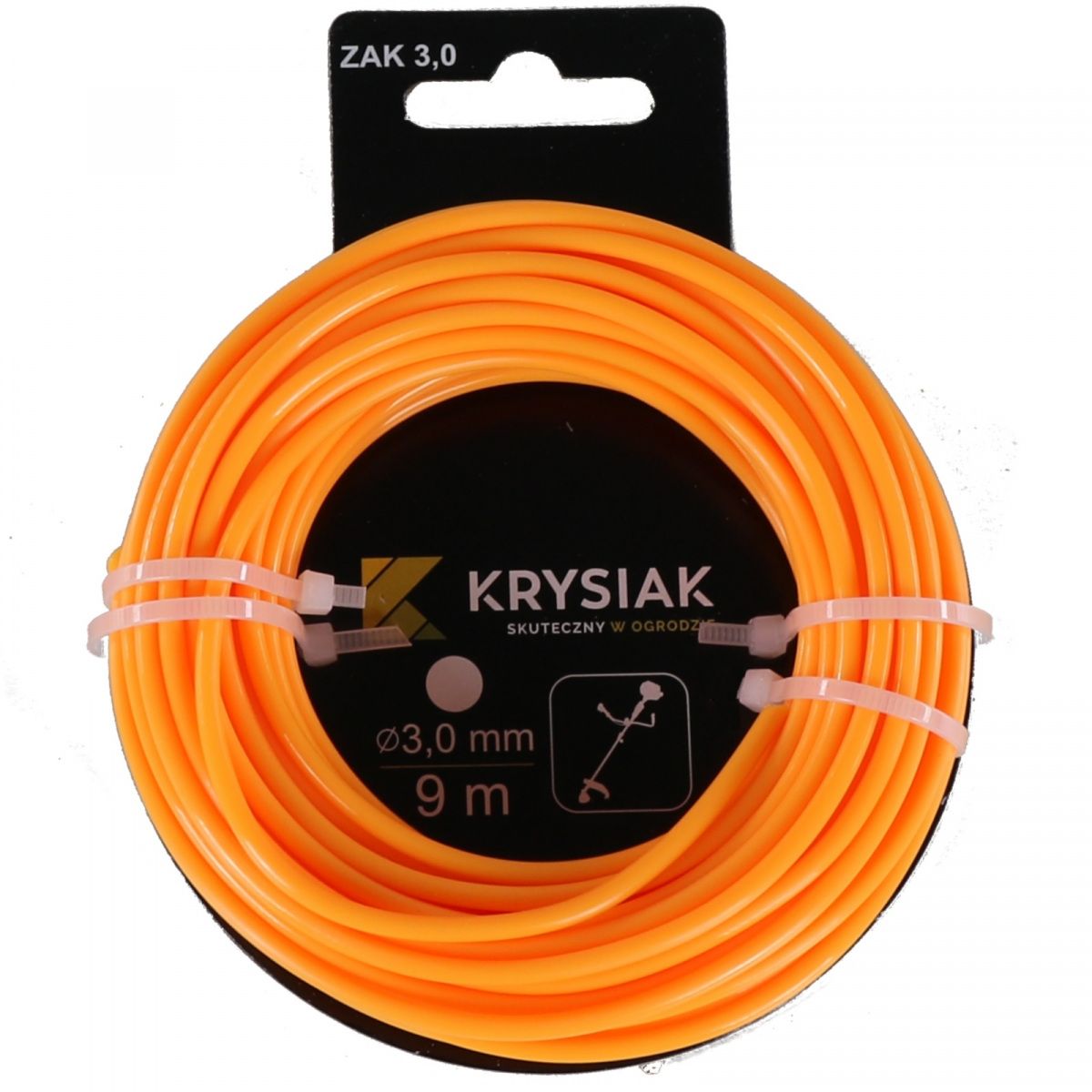 Krysiak żyłka tnąca 3mm okrągła 9m (50020635)