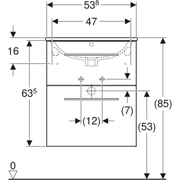 geberit rysunek techniczny