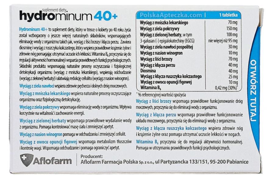 Aflofarm Hydrominum 40+ 30tabl. -2