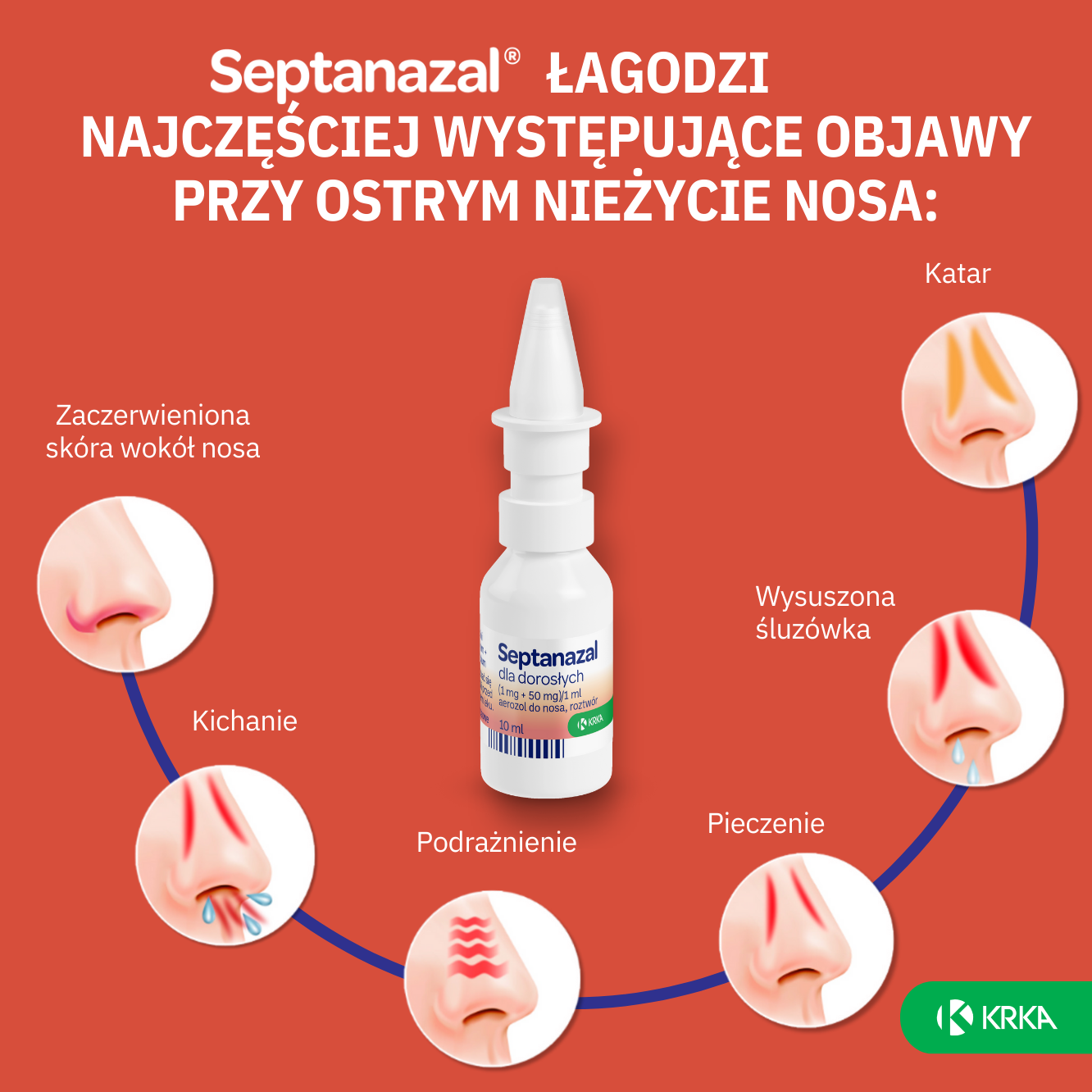 Septanazal Dla dorosłych aerozol do nosa 10ml - 3