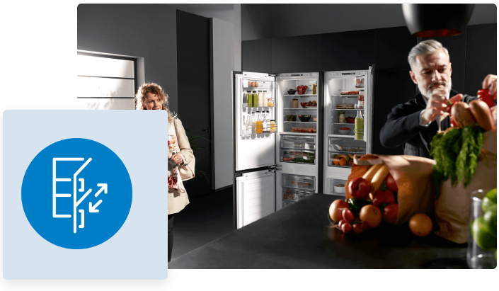 Beko Drzwi z możliwością zmiany kierunku otwierania