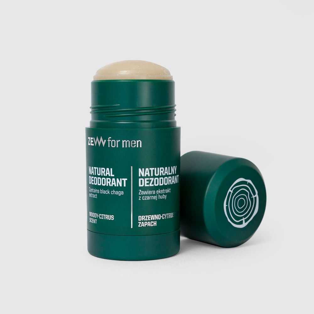 ZEW for men Naturalny dezodorant w sztyfcie z czarną hubą