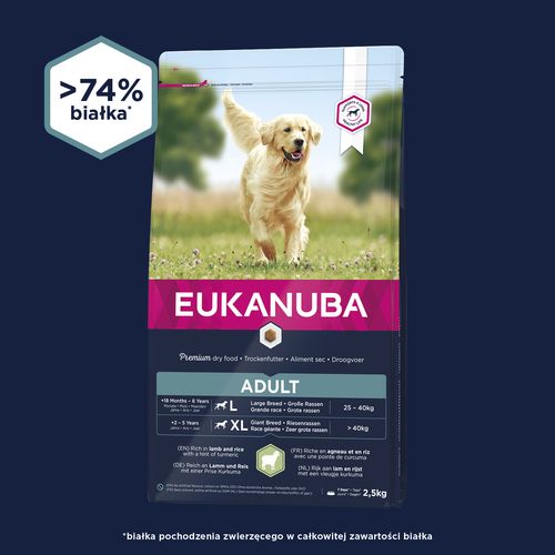 EUKANUBA sucha karma dla psów 2,5kg