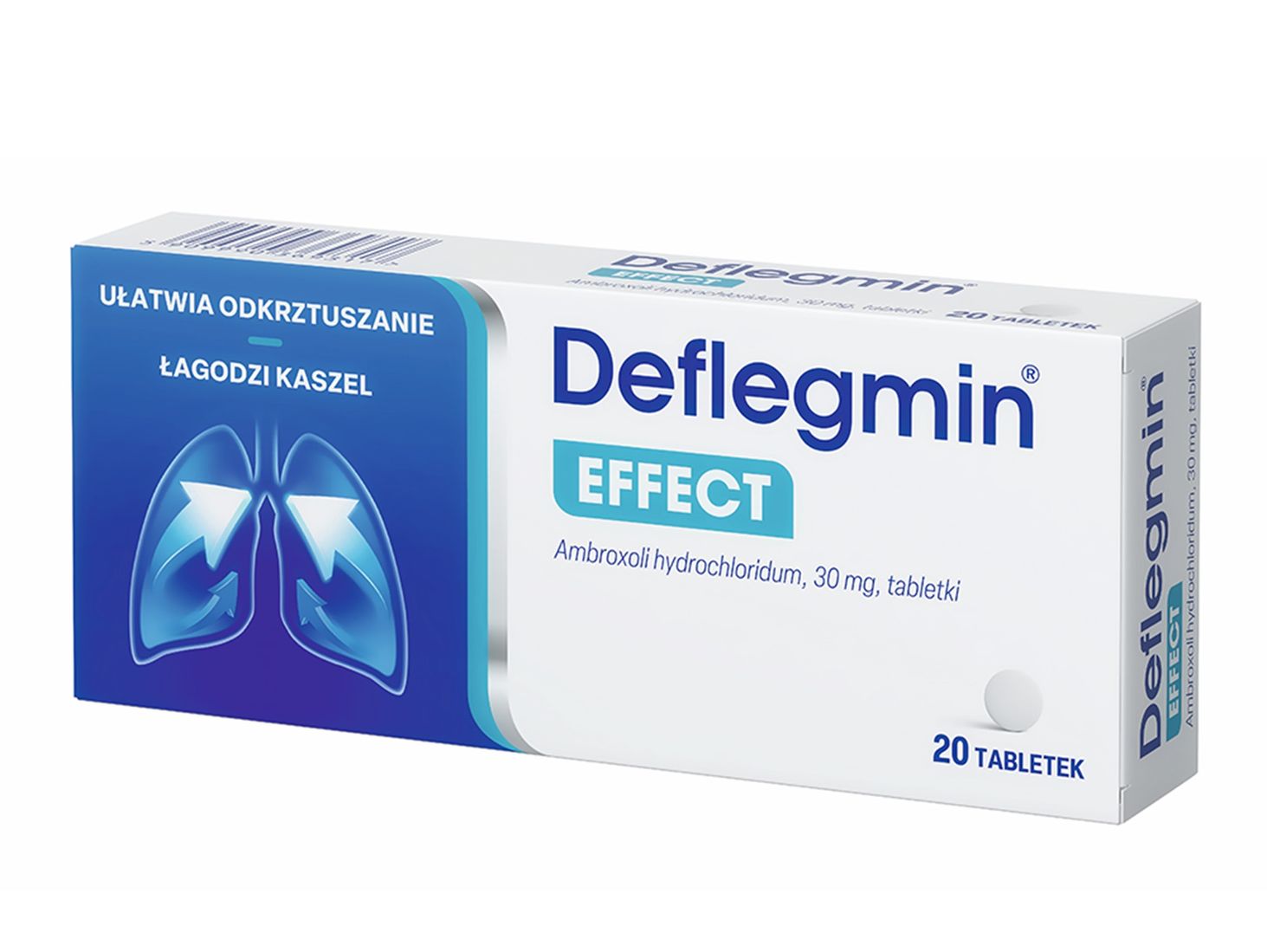 Deflegmin EFFECT, 30 mg, tabletki na kaszel mokry