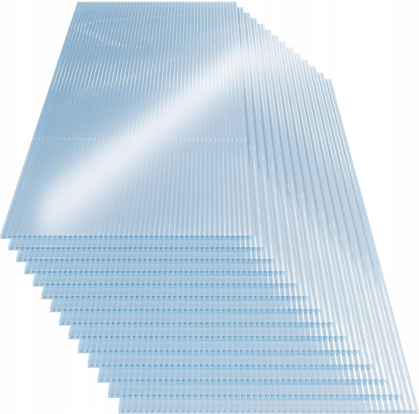 Deuba Płyty Poliwęglanowe 14 Sztuk 4mm 10 25M²