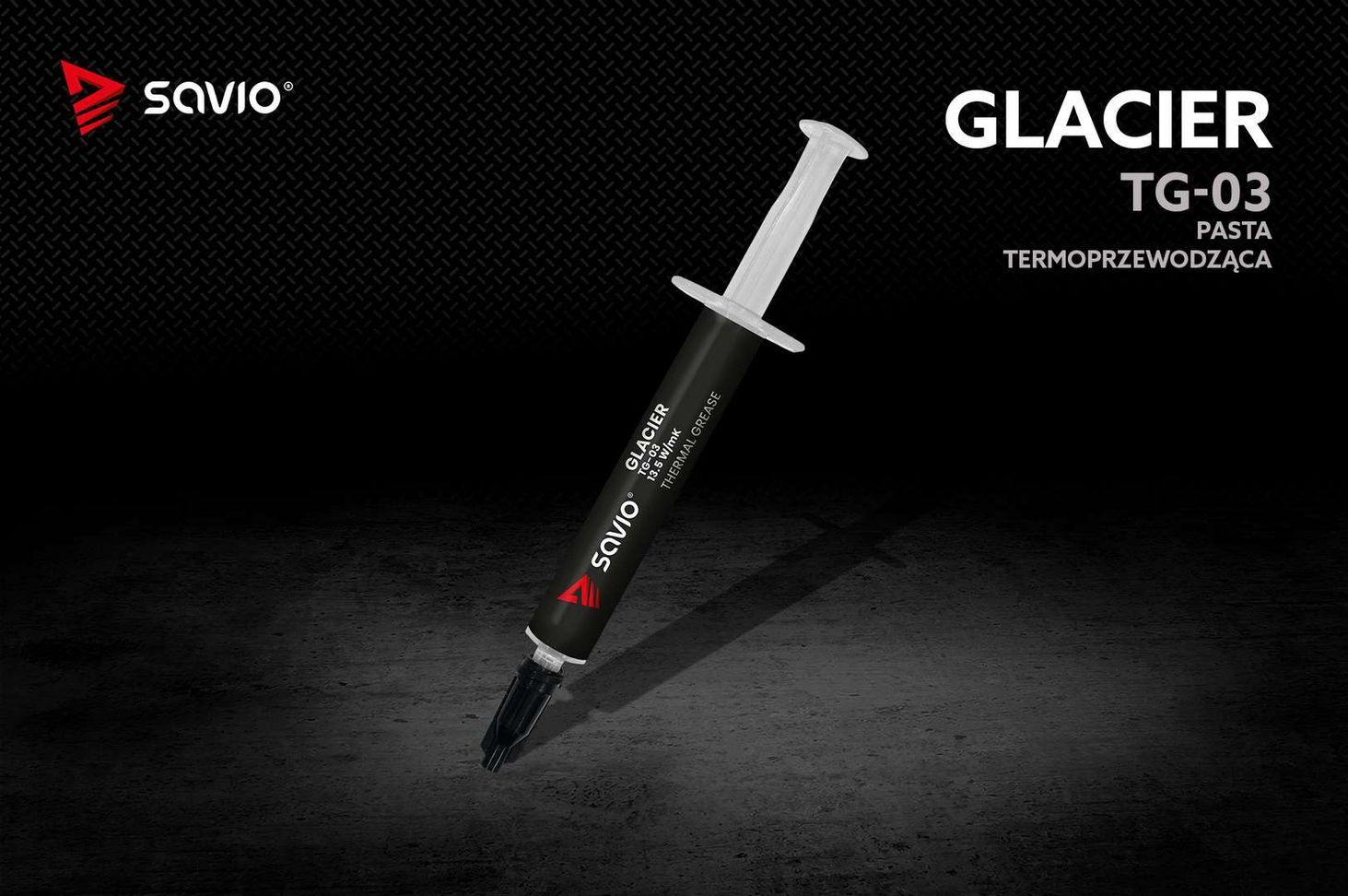 Savio Pasta termoprzewodząca Glacier 13,5W/m-K 4g (TG-03)