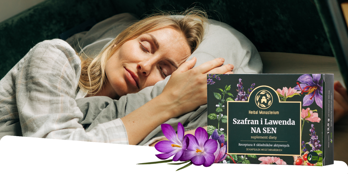 Herbal Monasterium Szafran i Lawenda na Sen 30 kaps.